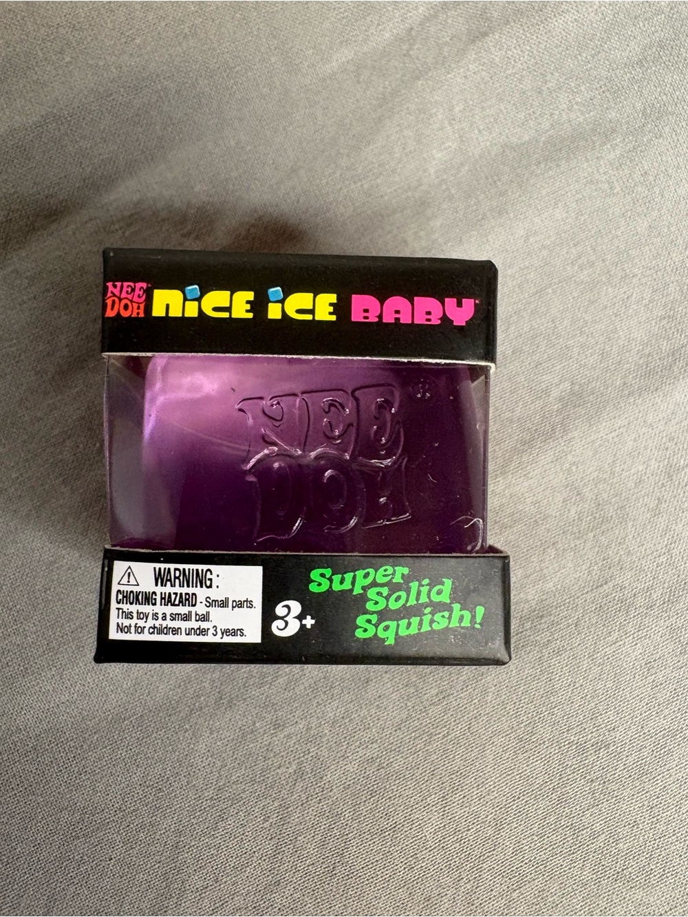 NeeDoh Nice Ice Baby Purple Super Solid Squish